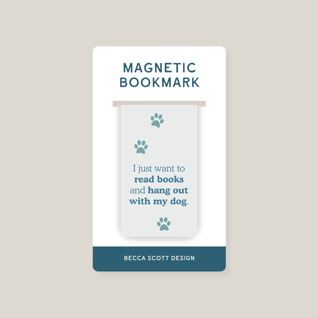 I Just Want to Read Books Magnetic Bookmark
