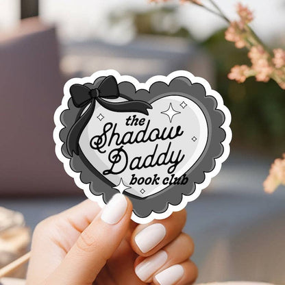 Heart-shaped sticker with &