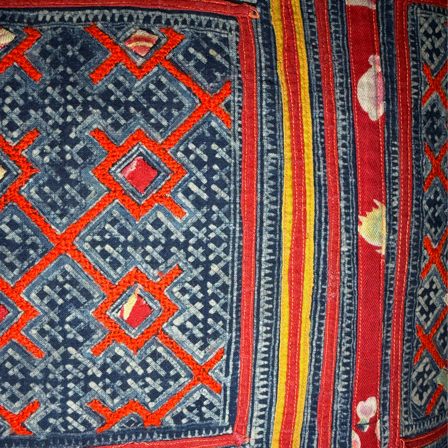 Hmong &amp; Hemp Throw Pillow Cover