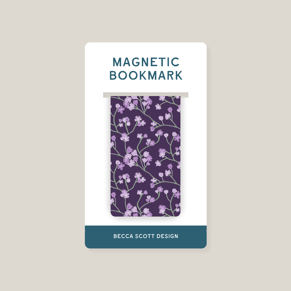 Garden Blooms Magnetic Bookmark
