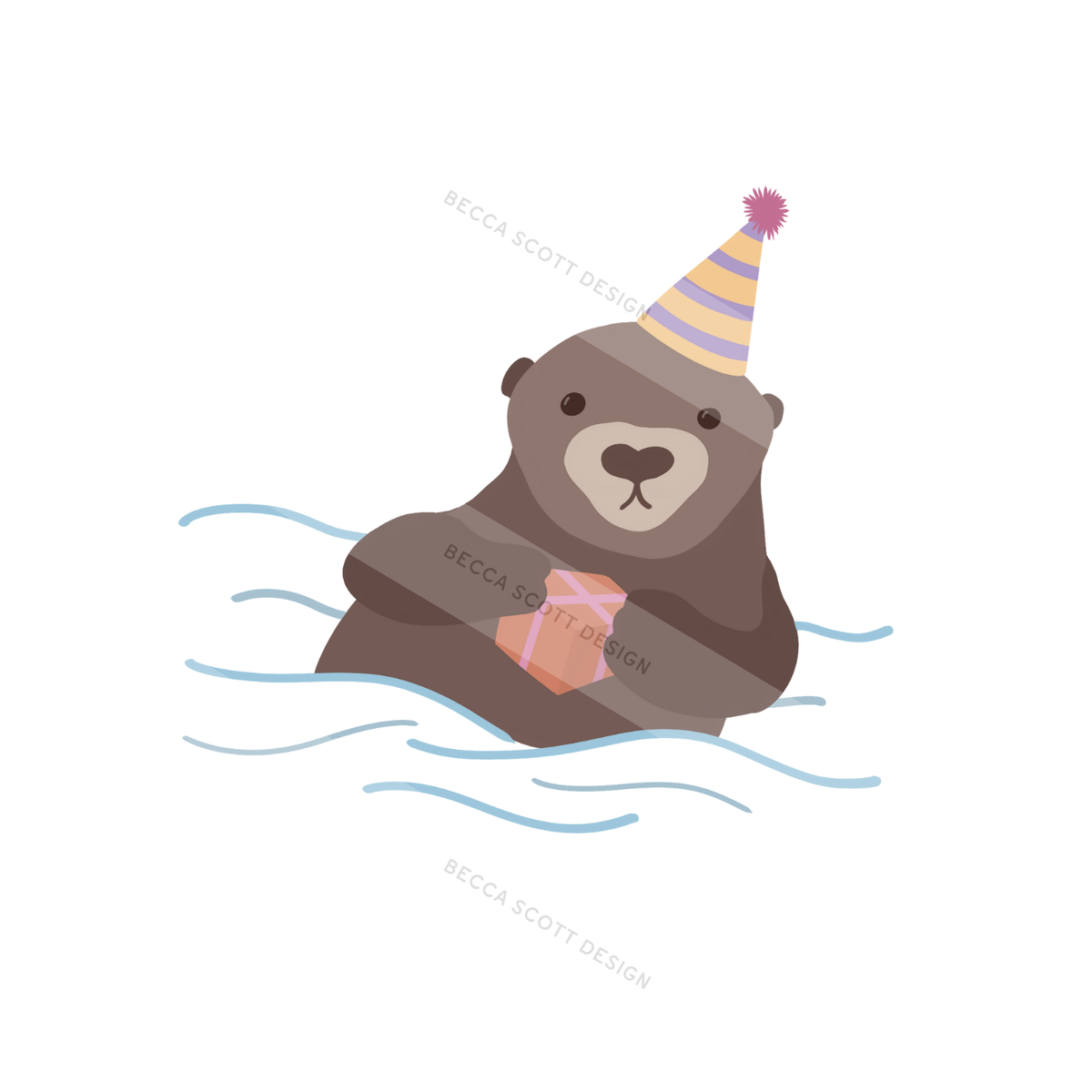 Have an Otterly Wonderful Birthday Greeting Card