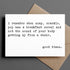 Card with text on a gray background