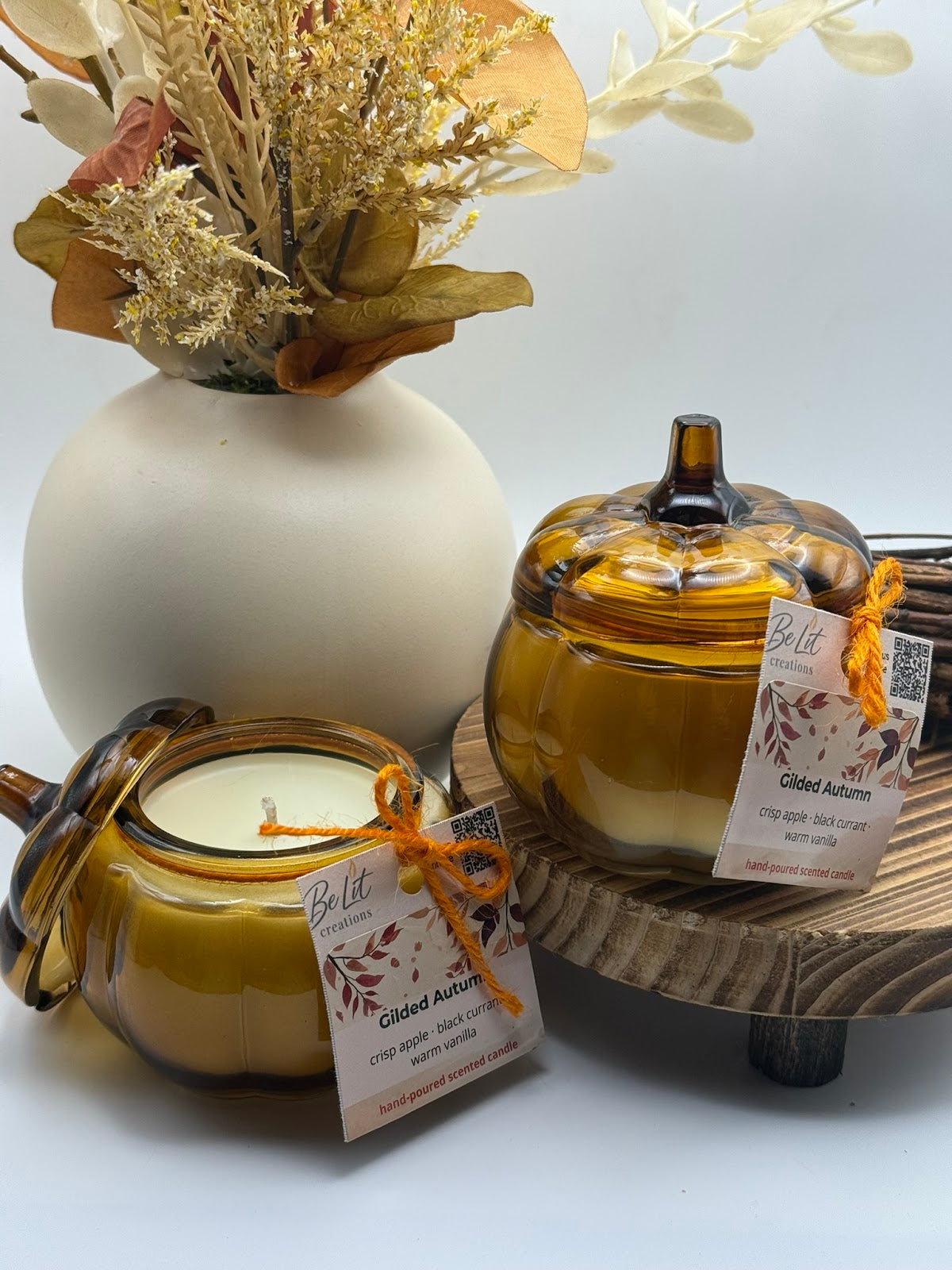 Gilded Autumn Candle | Crisp Apple + Black Currant | 10 oz