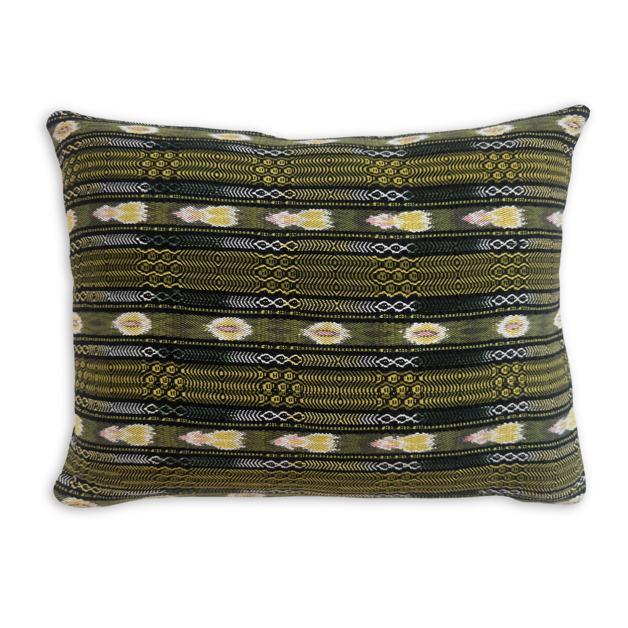 Huipil &amp; Hemp Throw Pillow Cover