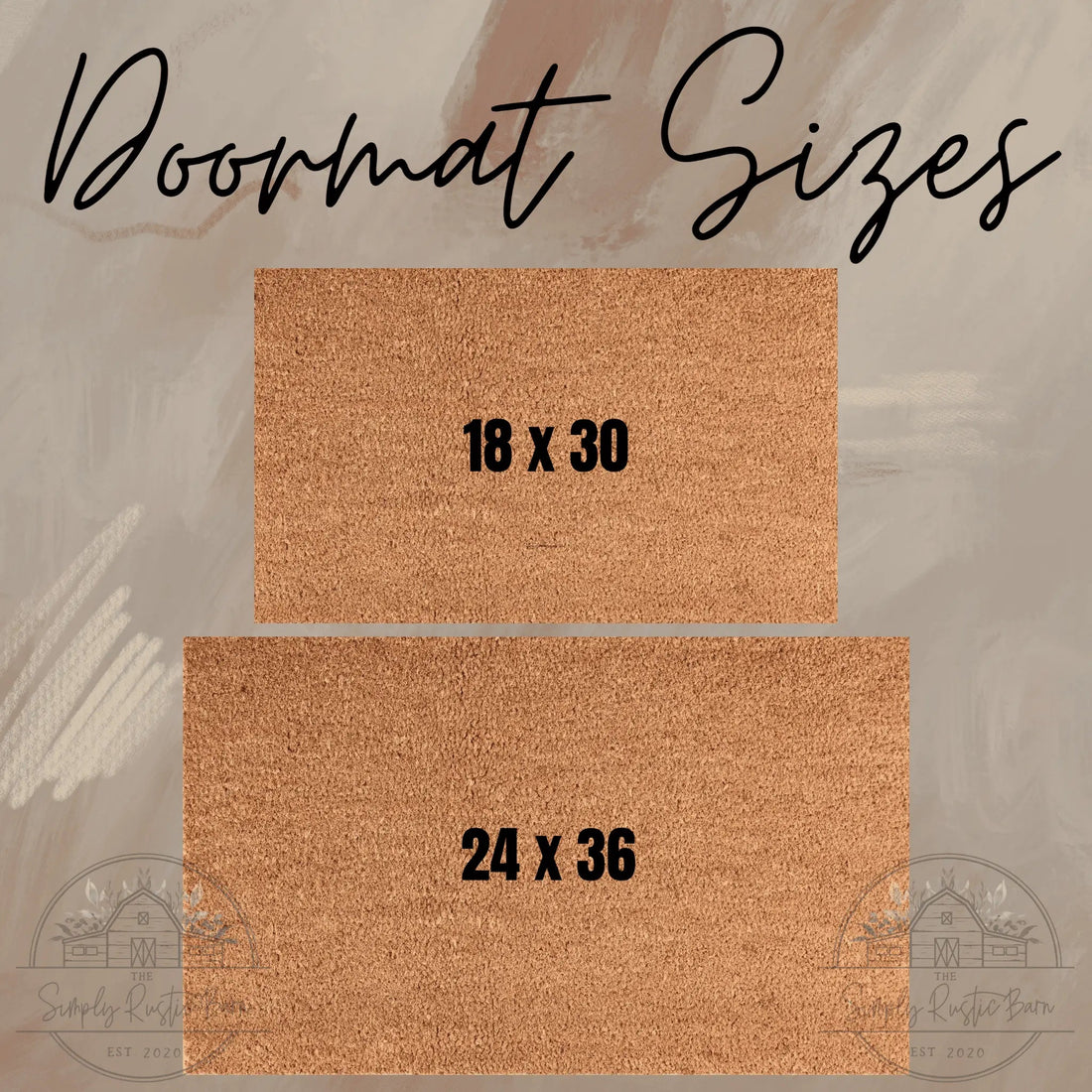 18x30 and 24x36 patriotic doormat sizes