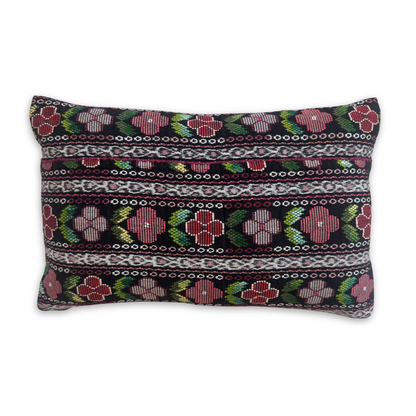 Embroidered Handwoven Corte Throw Pillow Cover
