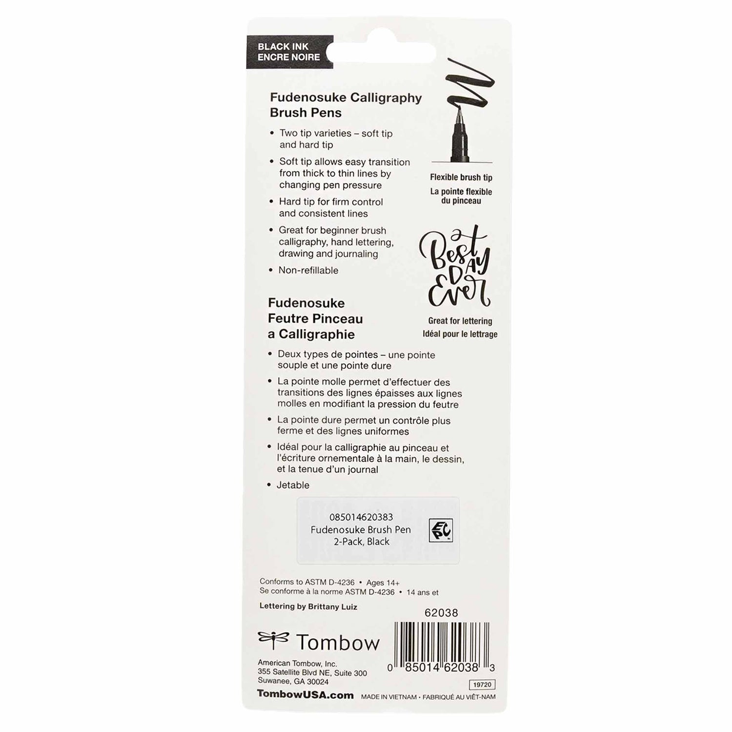 Fudenosuke Calligraphy Brush Pens - 2-Pack