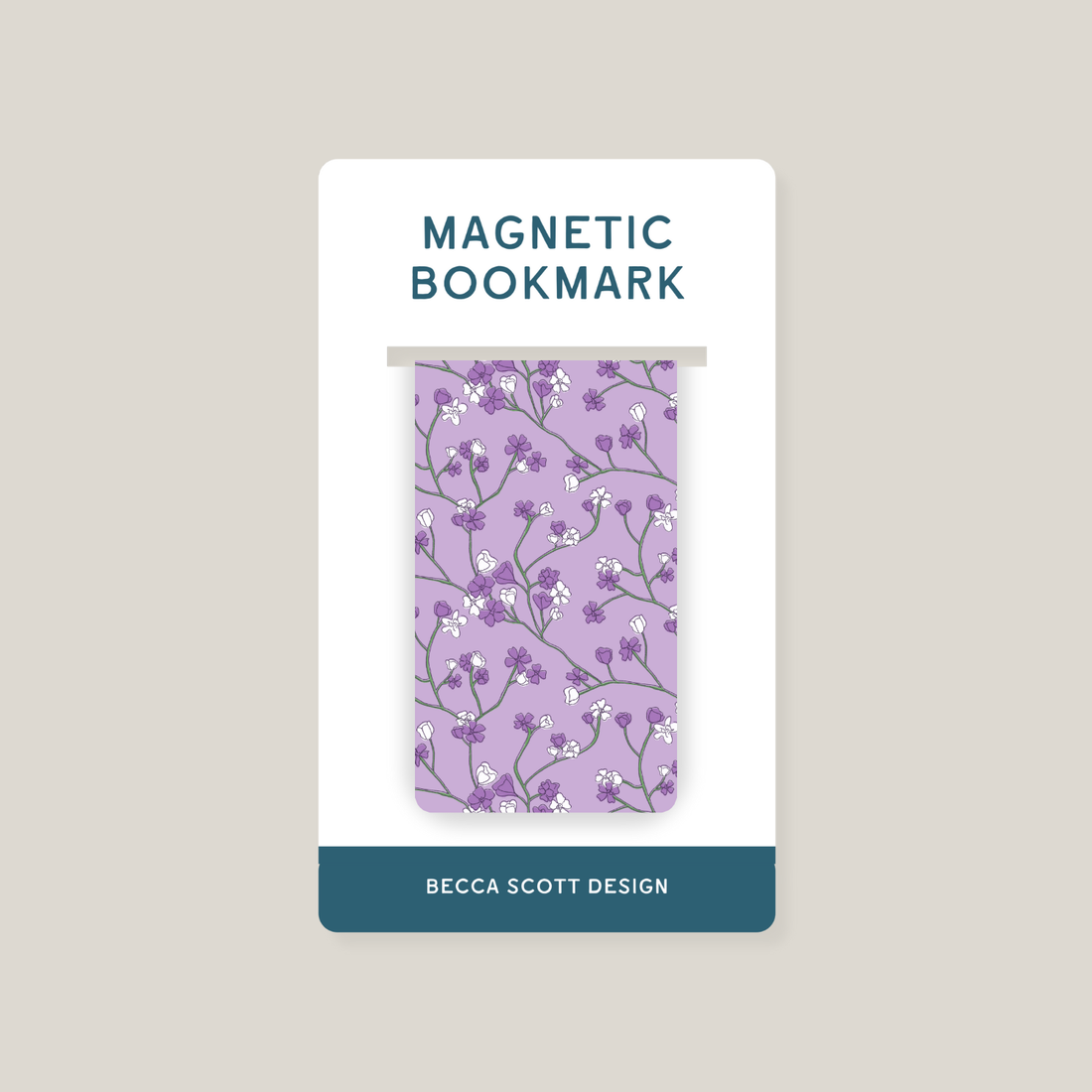 Garden Blooms Magnetic Bookmark