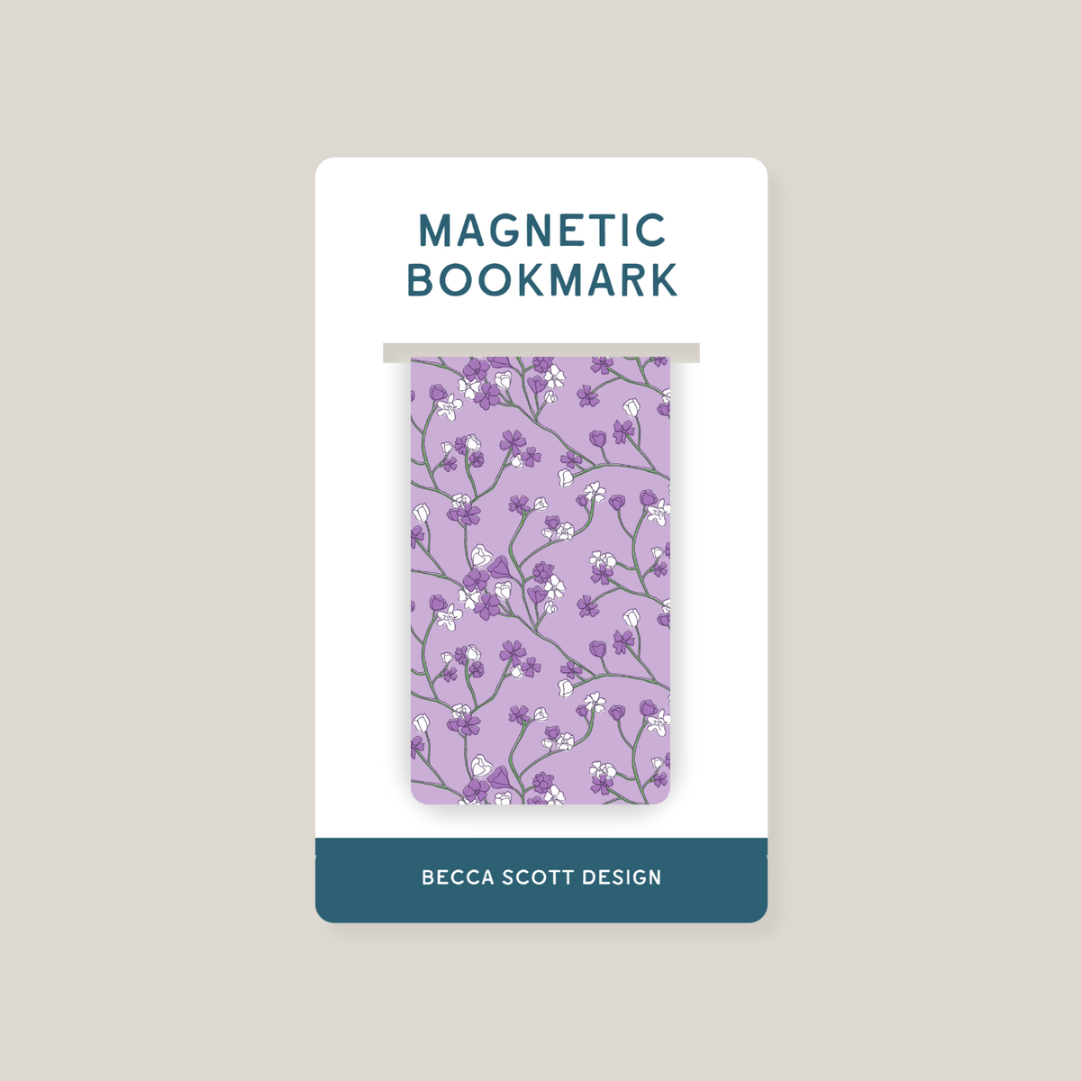 Garden Blooms Magnetic Bookmark