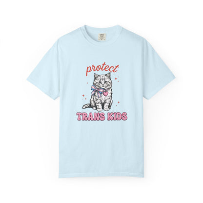 Protect Trans Kids T-Shirt — Cute Kitten Pride Tee