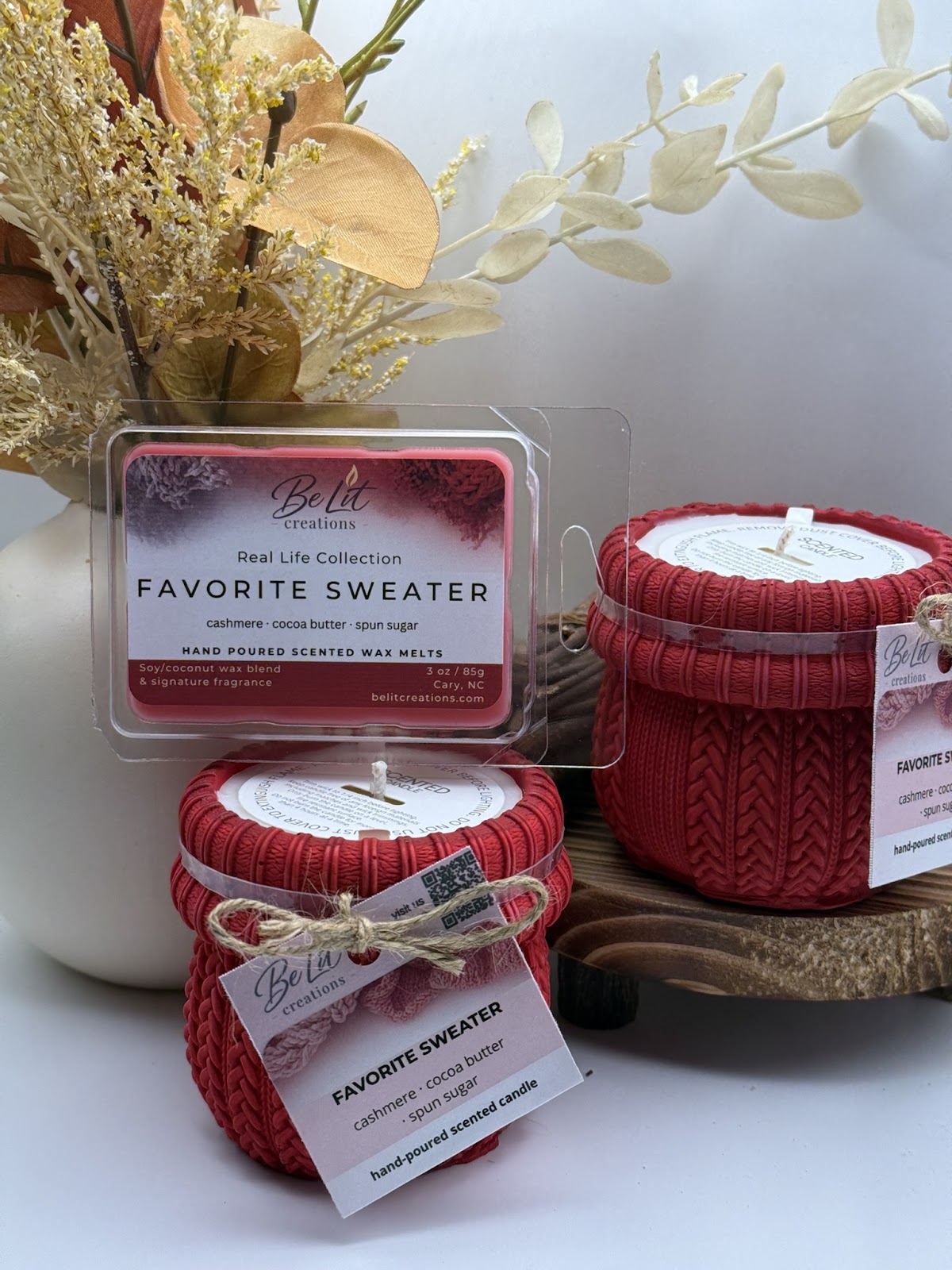 Favorite Sweater Candle | Cashmere + Cocoa Butter | 10 oz