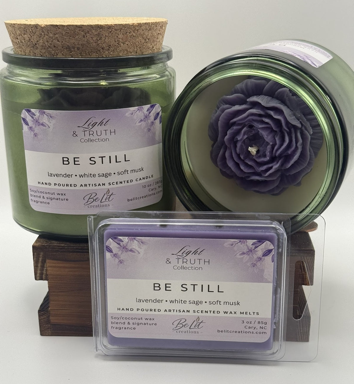 Be Still Candle | Lavender + White Sage | 10 oz