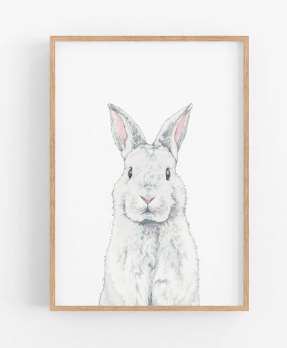 Curious Bunny Print