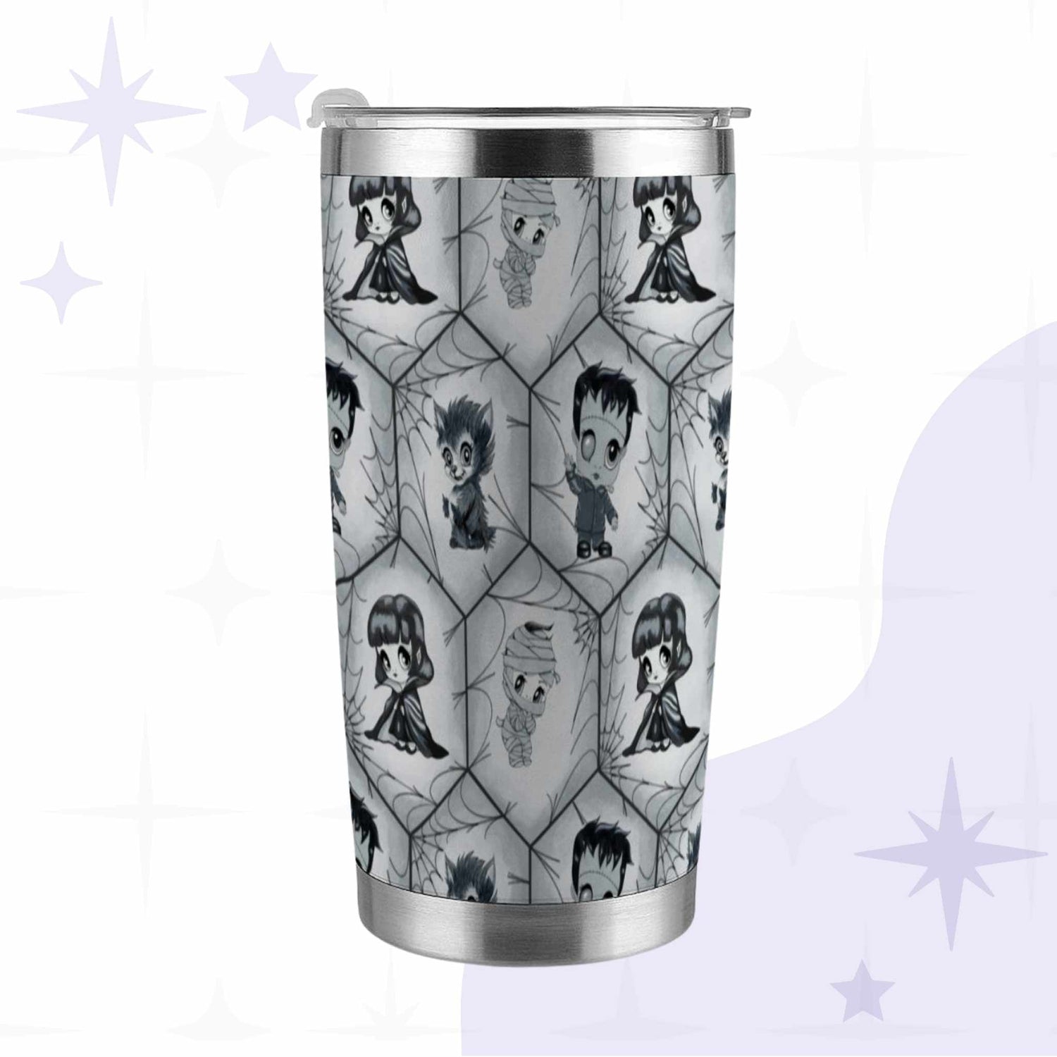 The Classics Monster Tumbler, Black and White