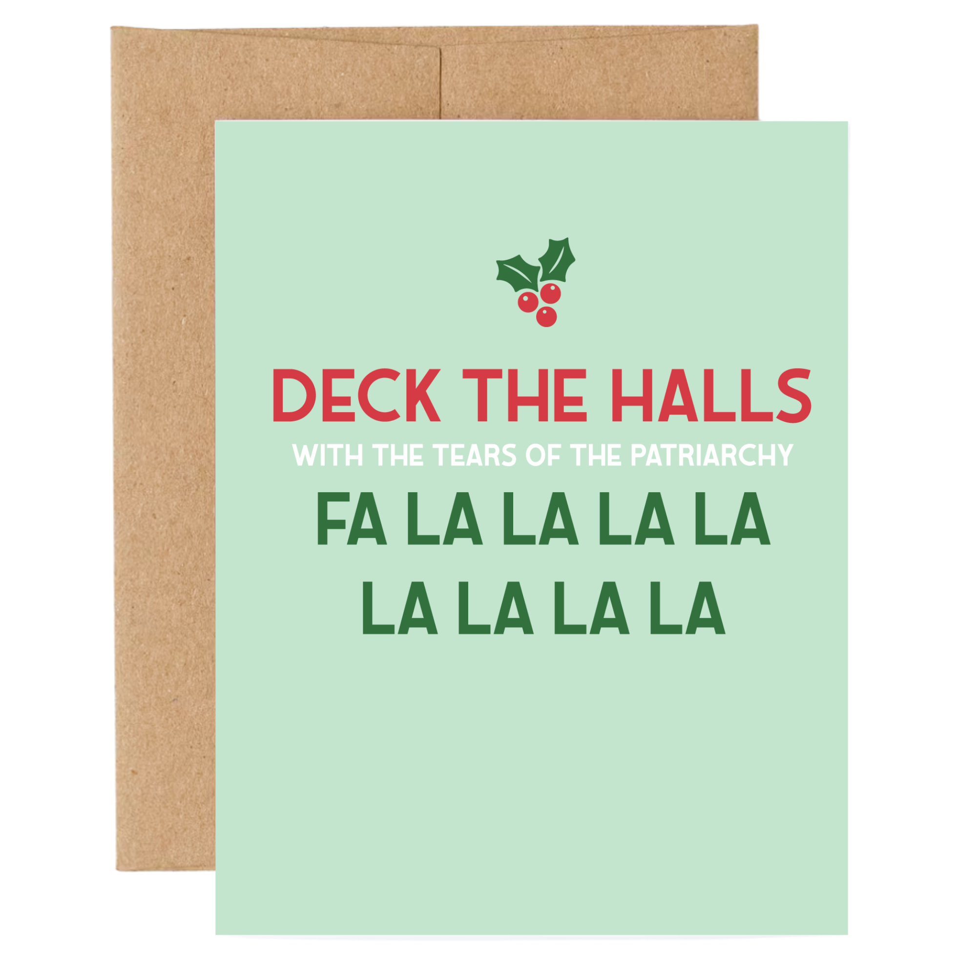Deck the Halls Feminist Christmas Card