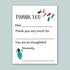 a handwritten note expressing gratitude, with a decorative element of colorful lights. The note is written in a simple, clear, and straightforward style, without any unnecessary embellishments or excessive details.