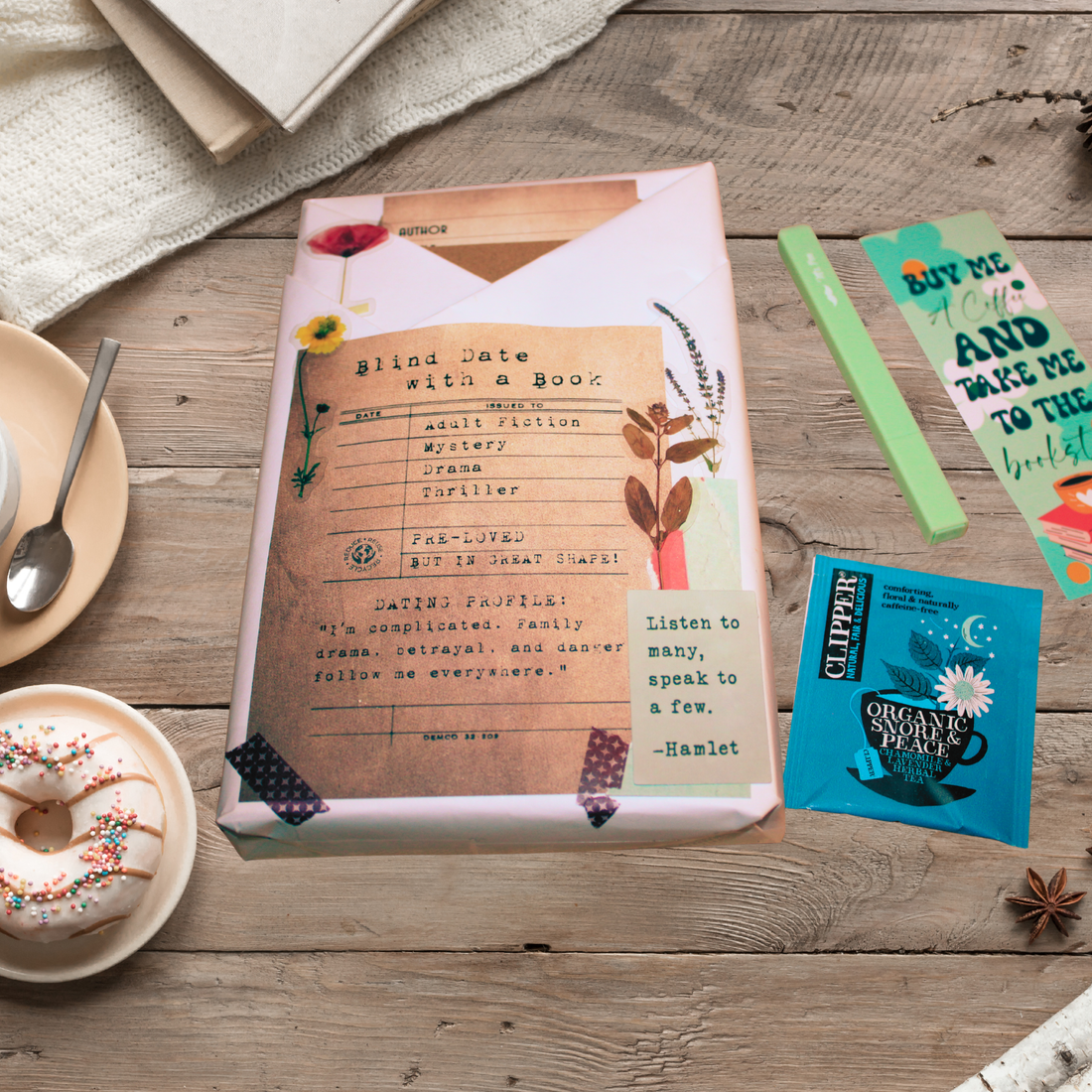 Blind Date with a Book &amp; Tea Cozy Gift Bundle