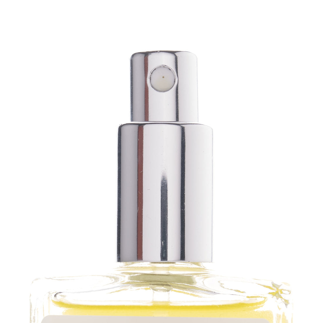 Image of a silver spray top for a one-ounce perfume bottle from Callio Fragrance.