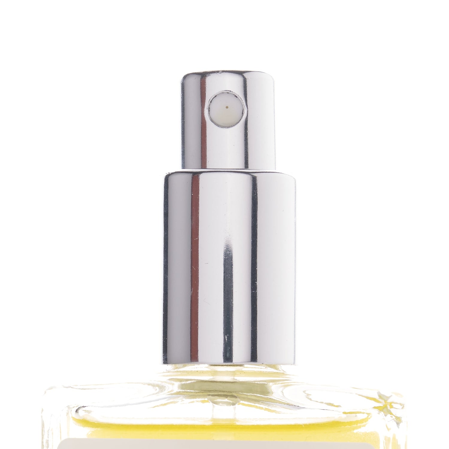 Image of a silver spray top for a one-ounce perfume bottle from Callio Fragrance.