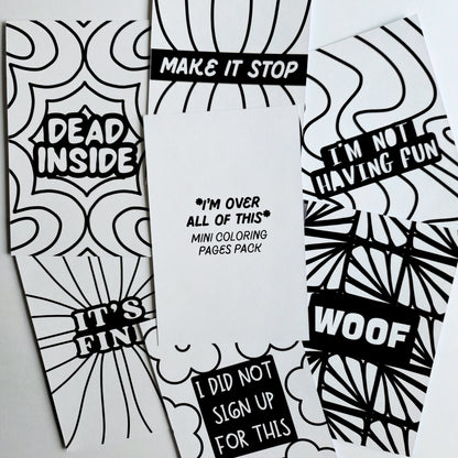 Mini Coloring Pages Pack: "I&