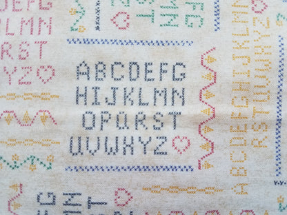 Country Quilt Kitsch Alphabet Set of 2 Odd Cuts