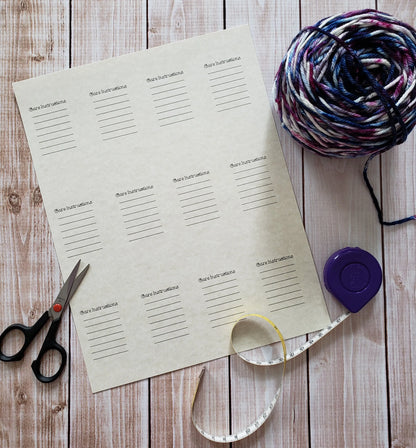 Snarky Double Sided Knitting Quote Gift Tag With Blank Care Instructions - PDF File Only - Instant Download