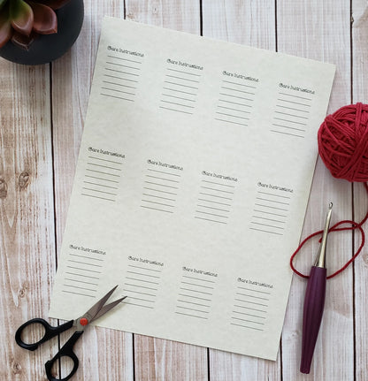 Snarky Double Sided Crochet Quote Gift Tag With Blank Care Instructions - PDF File Only - Instant Download