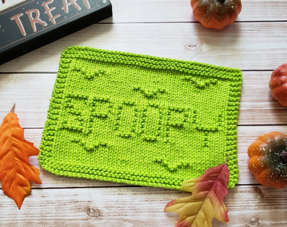 Halloween Dishcloth Pack - PDF Knit Patterns