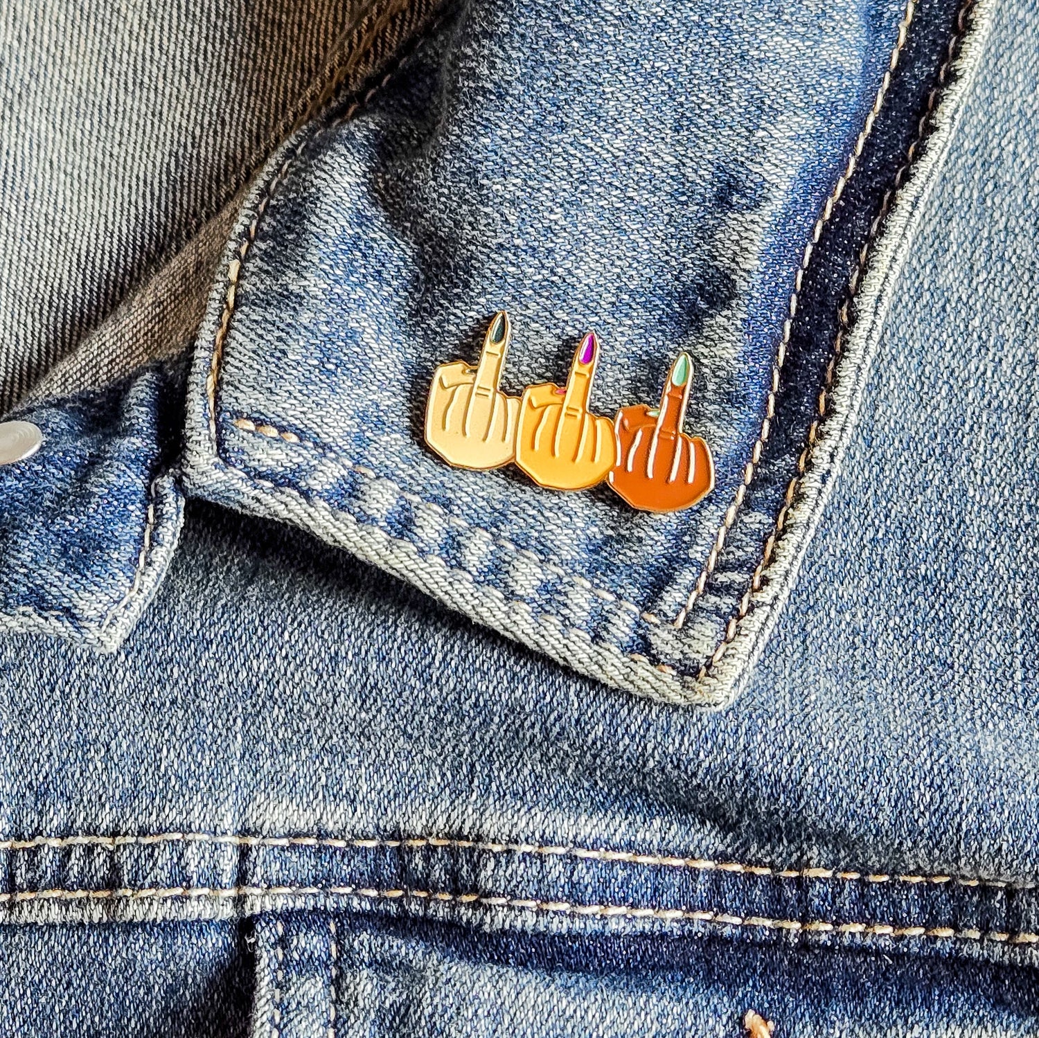 Middle Finger Pin