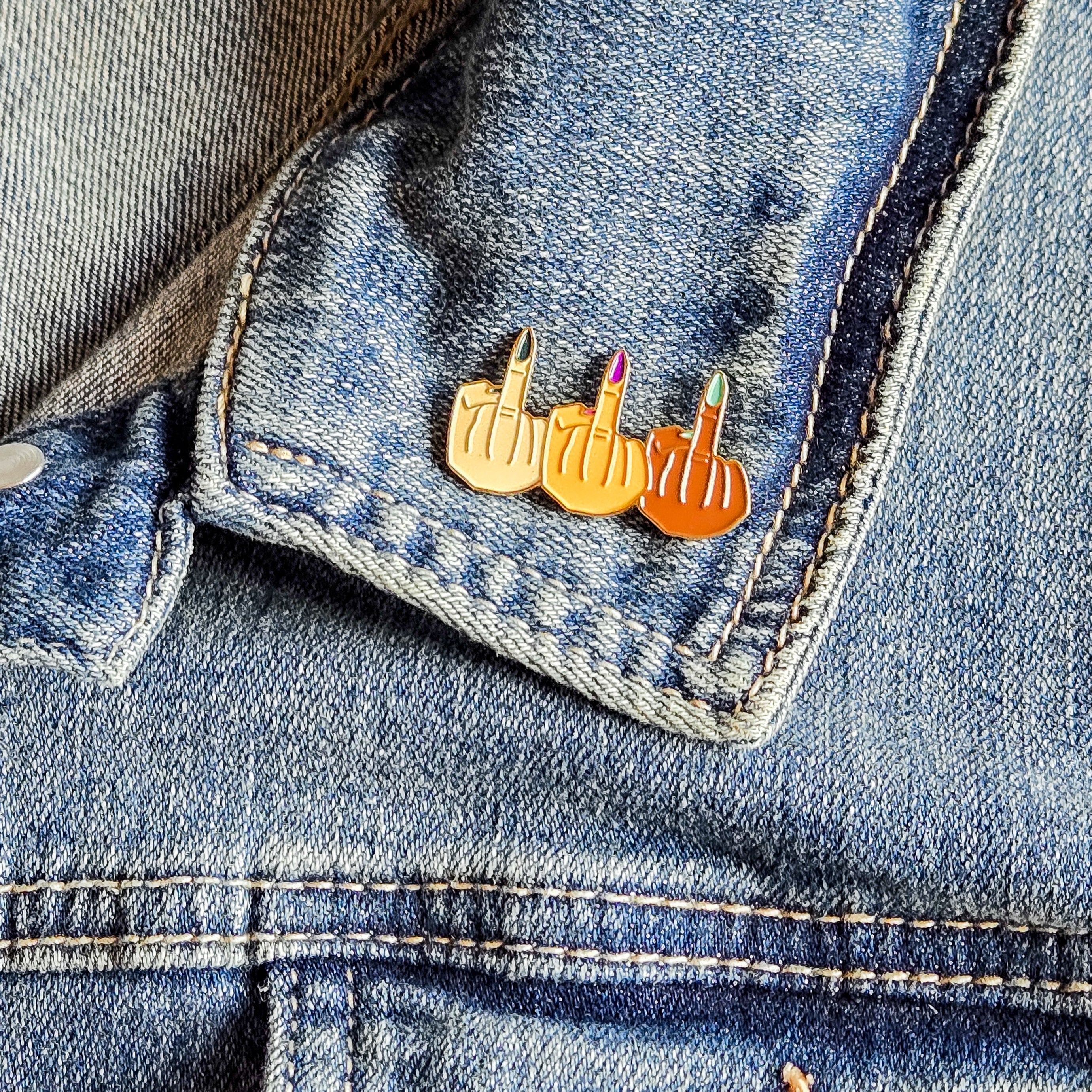 Middle Finger Pin