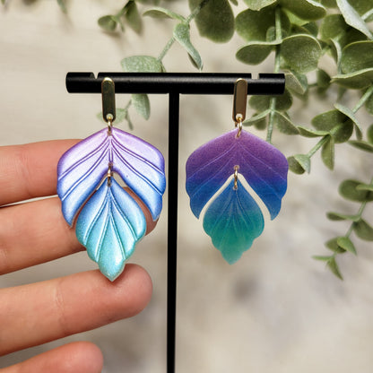 Purple/Teal Feather