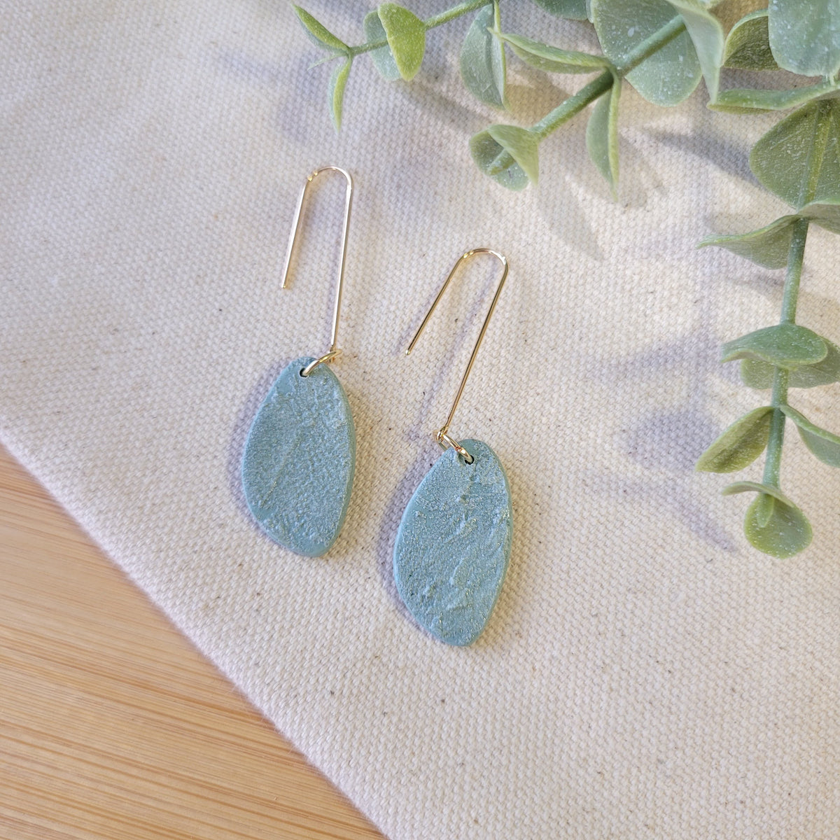 Textured Bluegreen Dangle