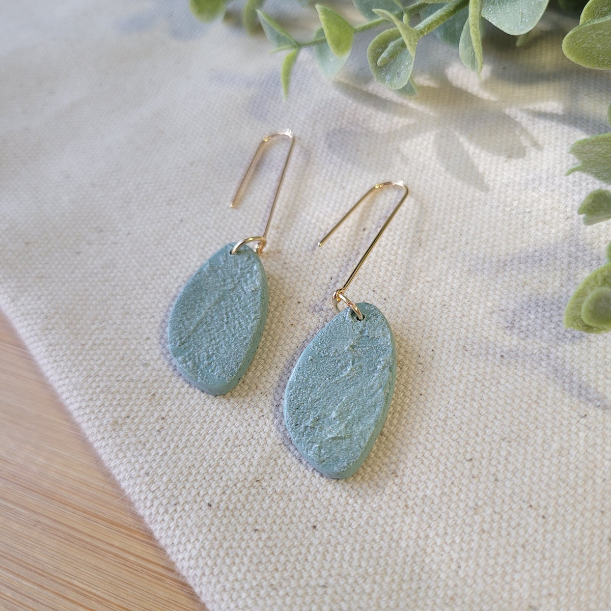 Textured Bluegreen Dangle