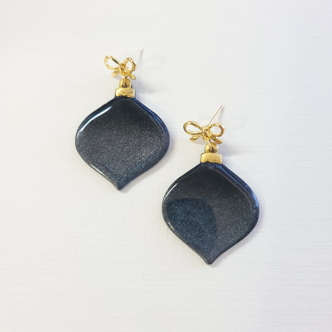 Black Glitter Ornament
