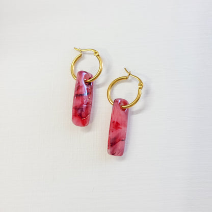 Crimson Agate Rectangle