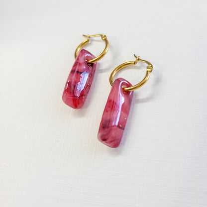 Crimson Agate Rectangle