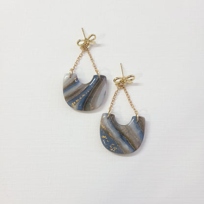 Brown/Blue Agate Chain