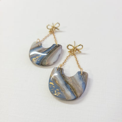 Brown/Blue Agate Chain