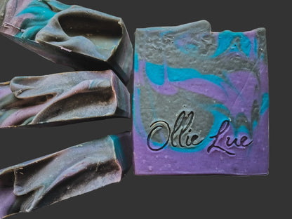 Colorful soap bar with &