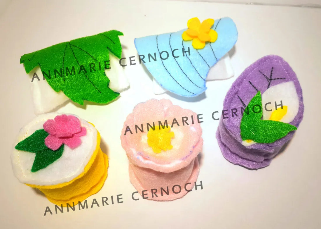 Wagashi Cat Toys 5pk (Spring/Summer)