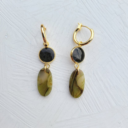 Olive Green Slim Drop