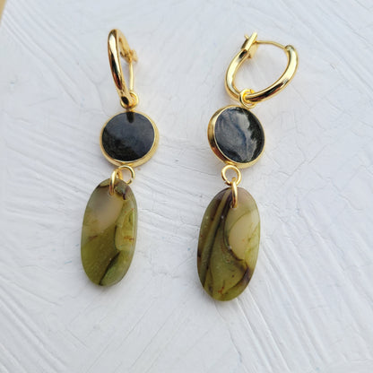 Olive Green Slim Drop