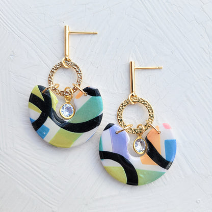 Pastel Neon Half Circle