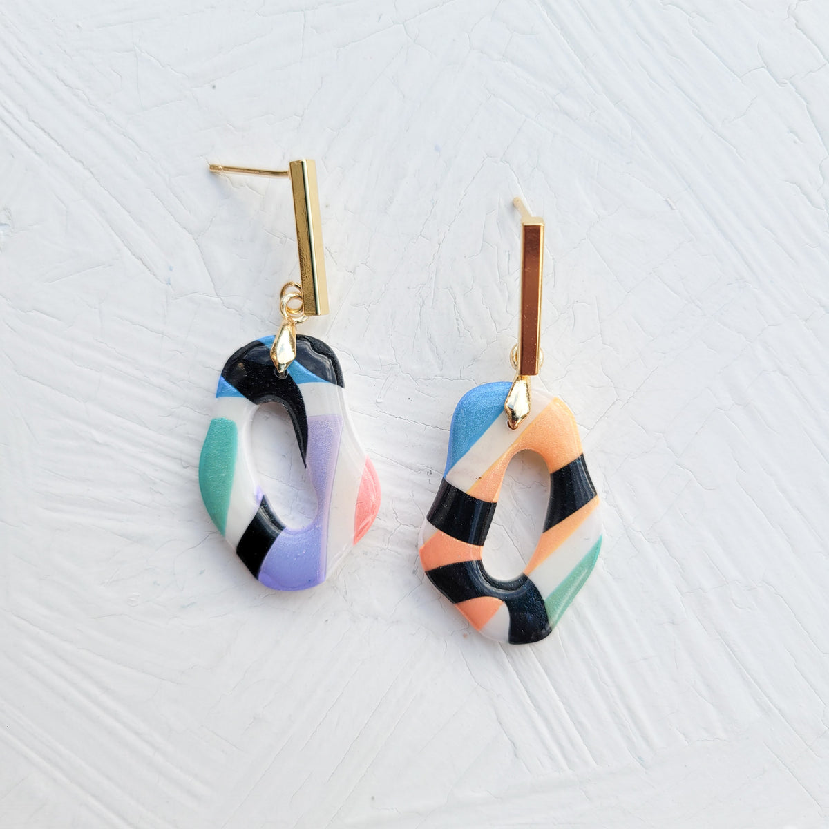 Pastel Neon Organic Hoop