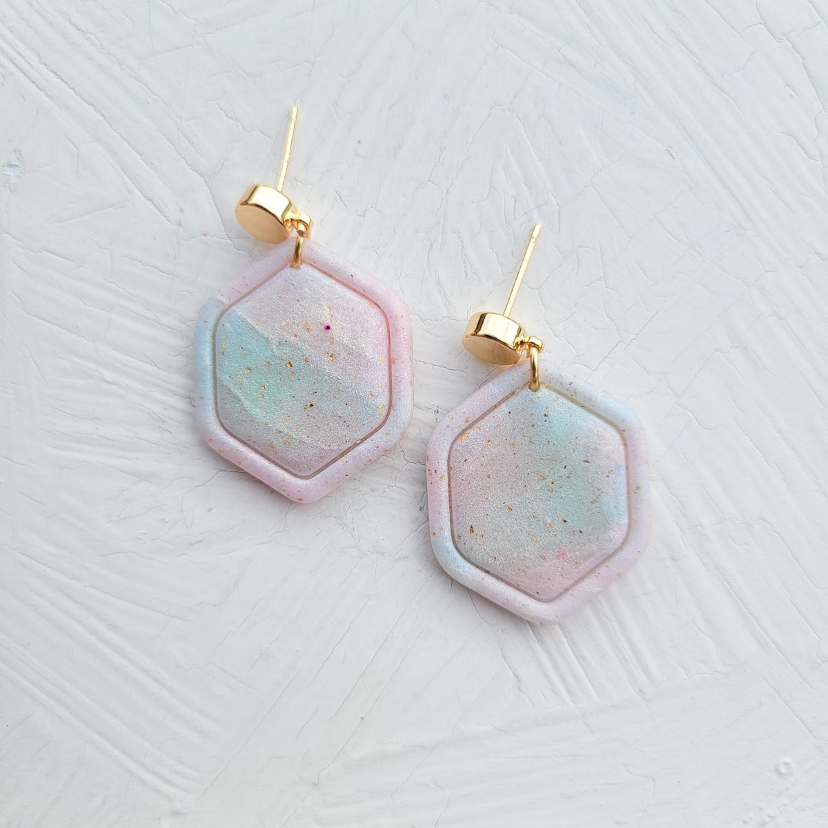 Pastel Opal Hexagon