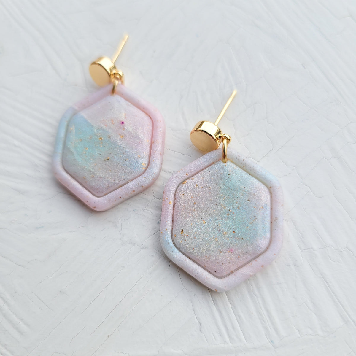 Pastel Opal Hexagon