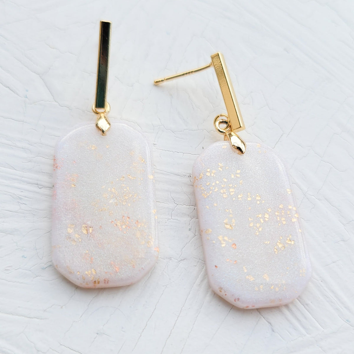White Opal Rectangle