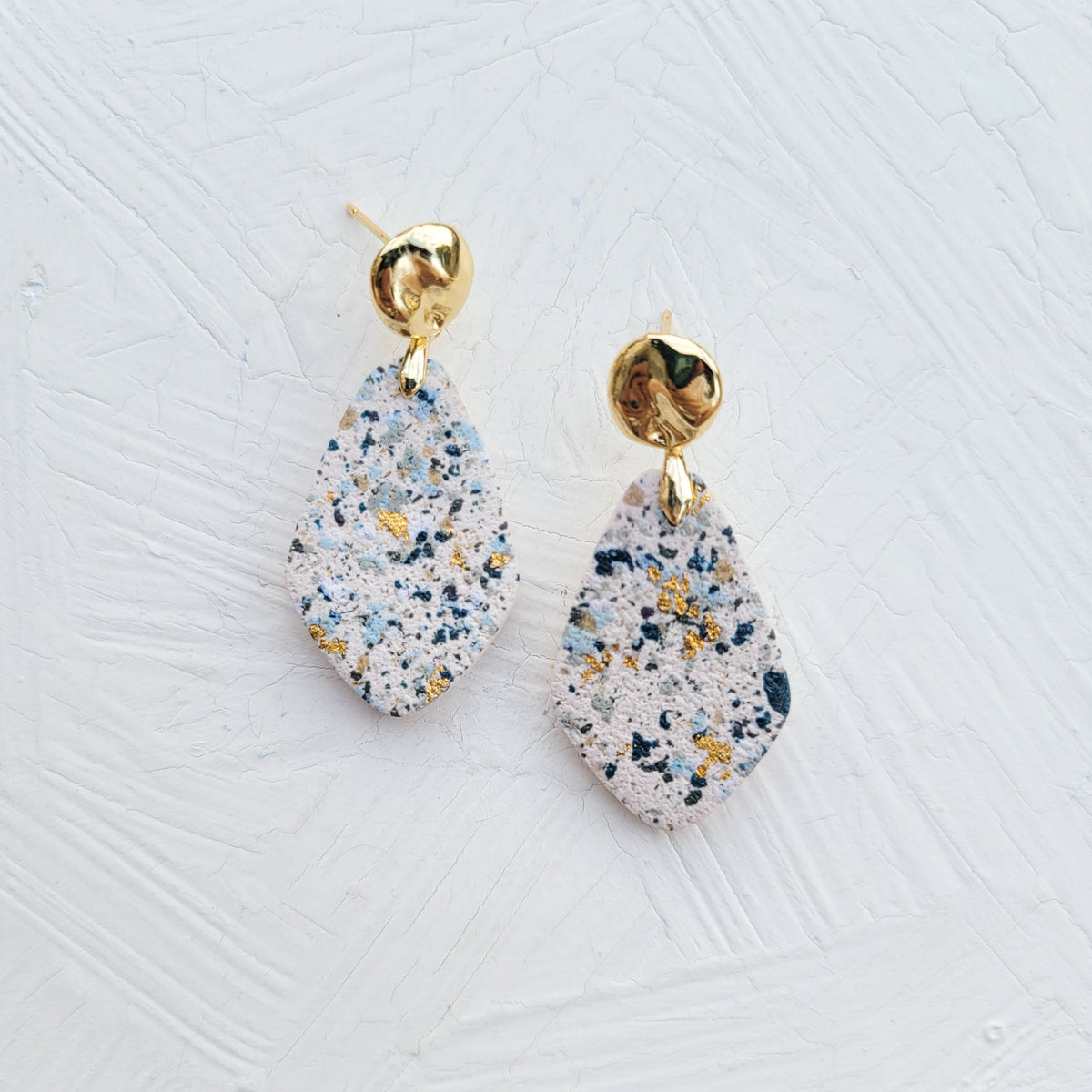 Blue Terrazzo Teardrop