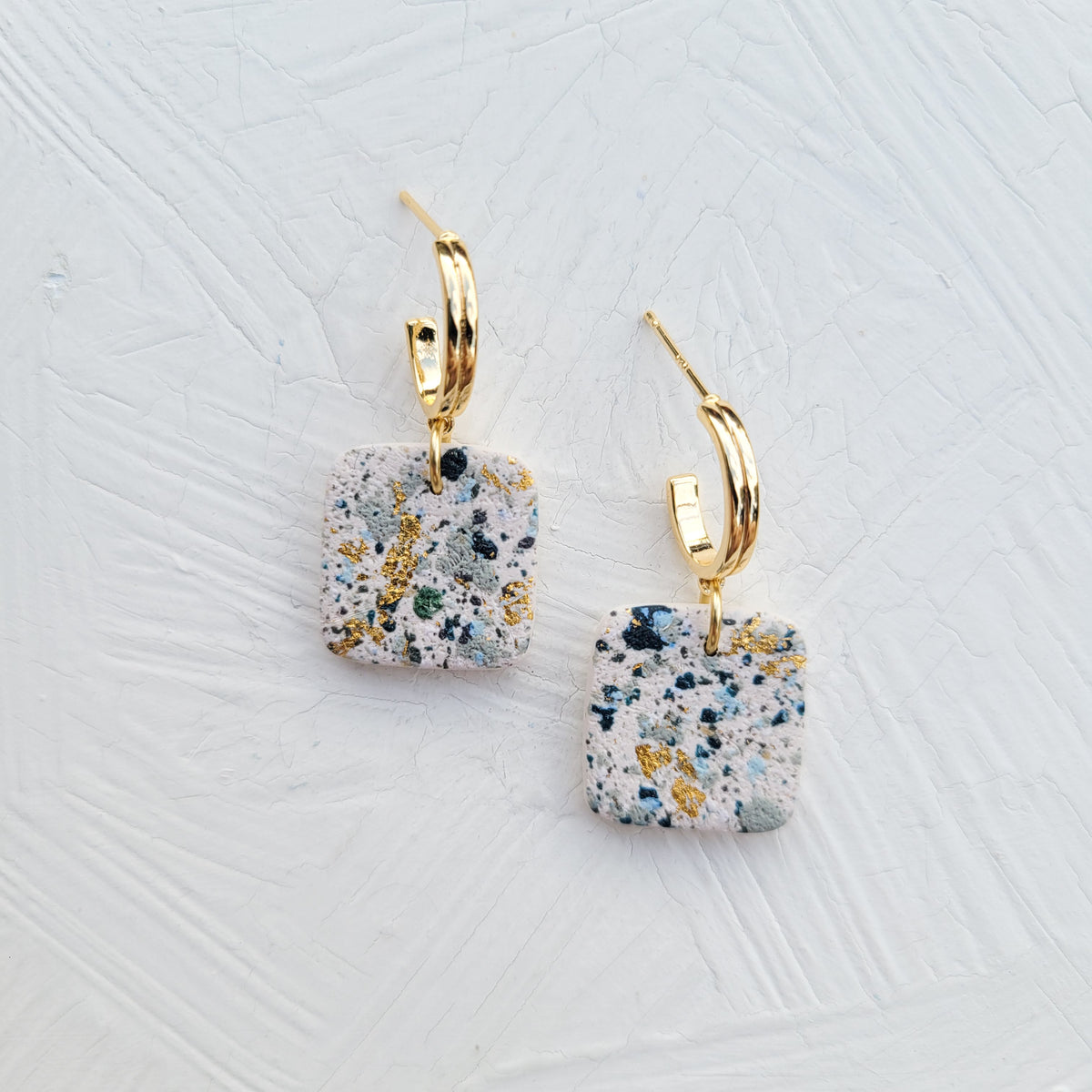 Blue Terrazzo Square