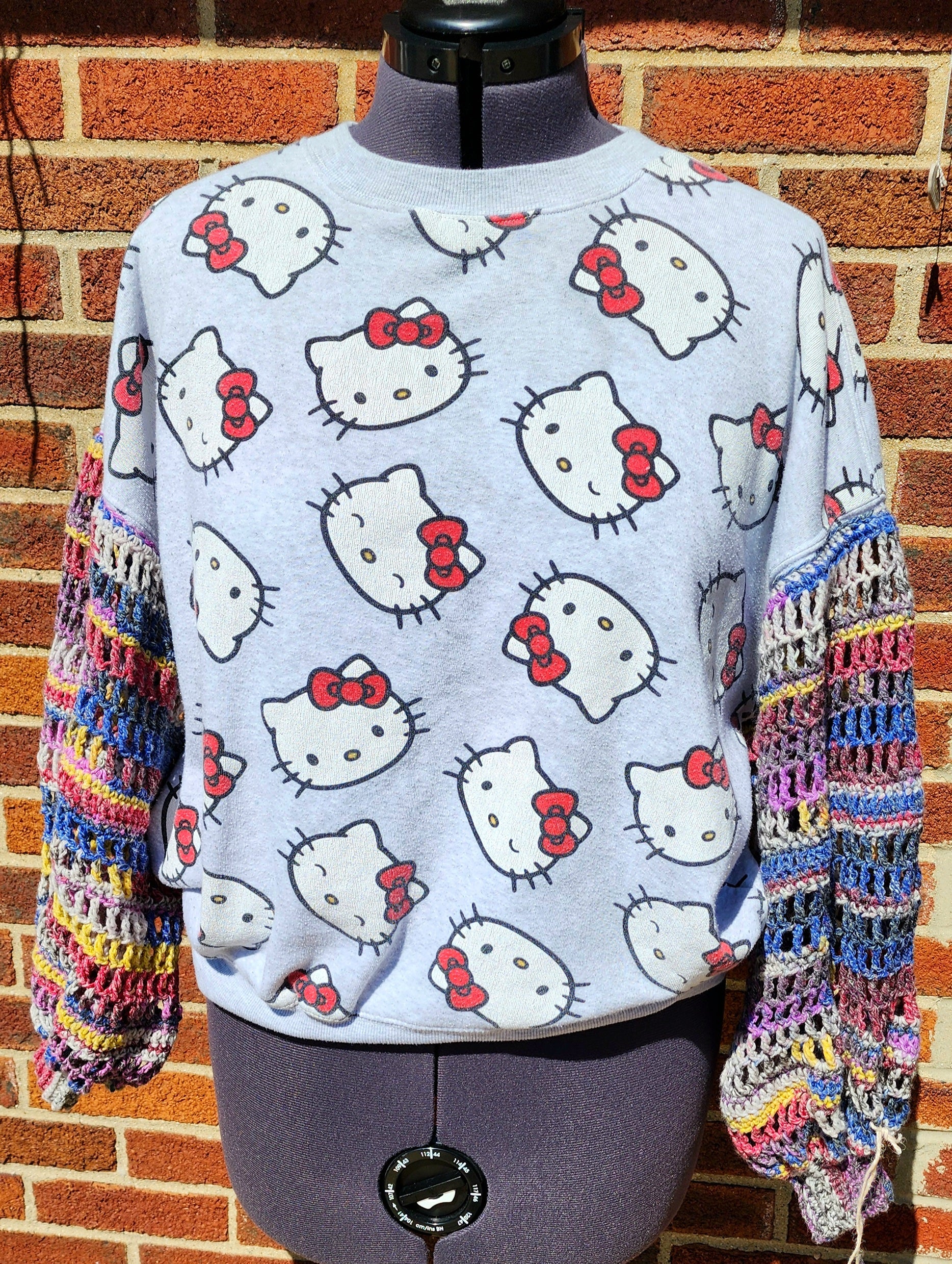Upcycled Hello Kitty Sweatshirt